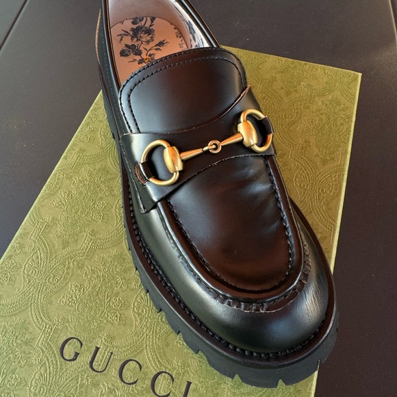 GUCCI Lug Loafers NWB 💕 - Picture 1 of 16